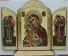 Madre di Dio con Arcangeli Michele e Gabriele (Aperta)